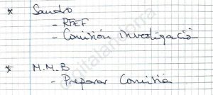 Sobre Sandro s'indica la comissió la Federació Espanyola de Futbol