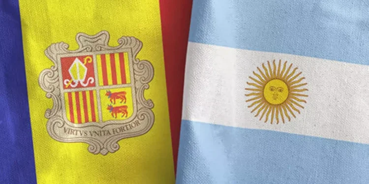 Banderes d'Andorra i Argentina / Arxiu