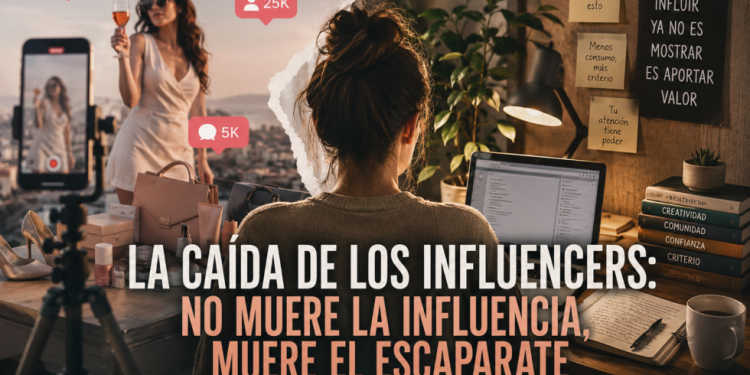 Imatge de la campanya 'caída de los influencers' a Espanya / Deinfluencing