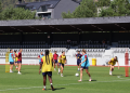 Un moment de l'entrenament.