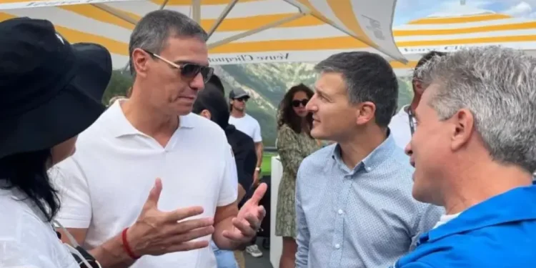 Sánchez en una visita anteiror a Andorra / Arxiu
