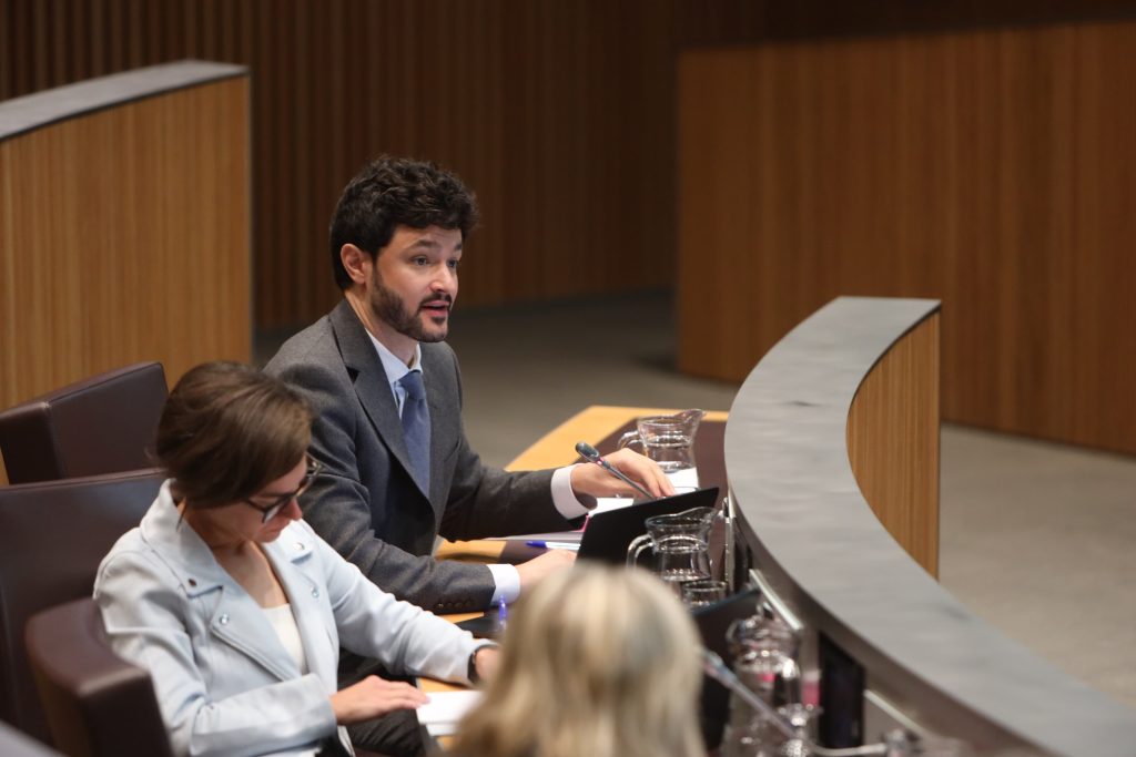 El president del grup parlamentari de Concòrdia, Cerni Escalé. Foto: Consell General