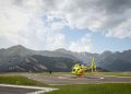 Helicòpter a l'heliport de la Caubella / Govern