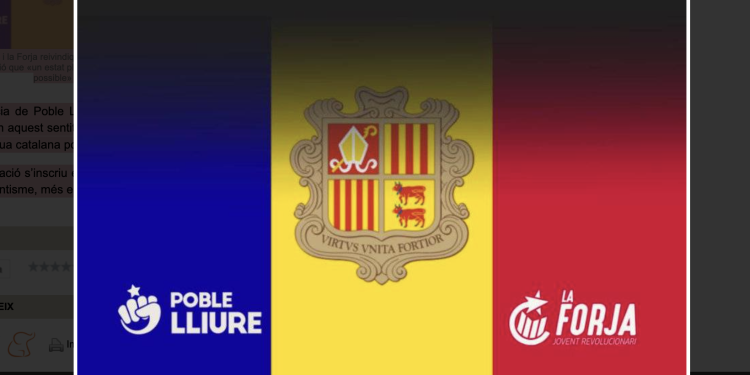 Imatge del missatge dels grups independentistes / Xarxes
