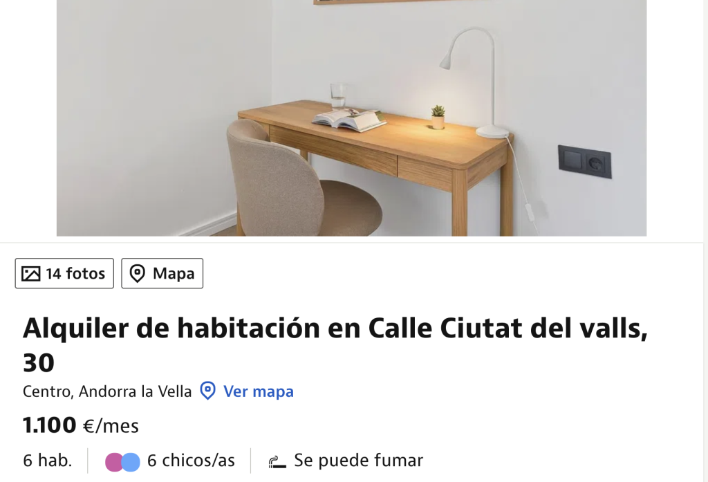 L'anunci a Idealista / Idealista