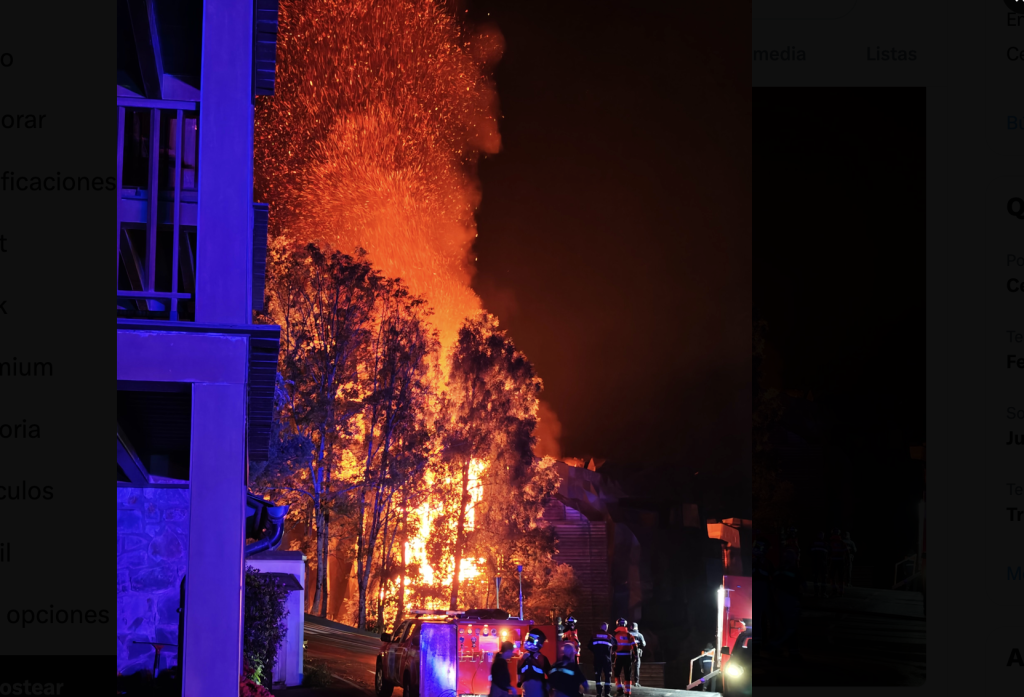 Imatge de l'incendi / Xarxes