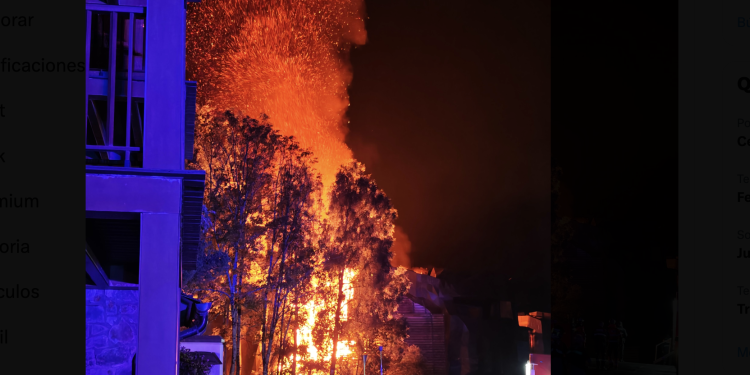 Imatge de l'incendi / Xarxes