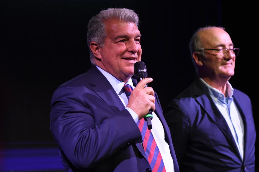 Joan Laporta i Alfons Godall en la campanya electoral del Barça a Andorra / Esportiu