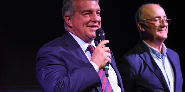 Joan Laporta i Alfons Godall en la campanya electoral del Barça a Andorra / Esportiu