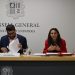 Pere Baró i Laia Moliné en roda de premsa. Foto: Consell General