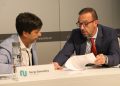 El ministre Jordi Torres i el cònsol major Sergi González