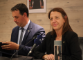 La cònsol major d'Ordino, Maria del Mar Coma, durant sessió extraordinària de consell.