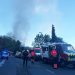 Serveis d'emergència a la zona de l'incendi. Foto: A T. (ANA)