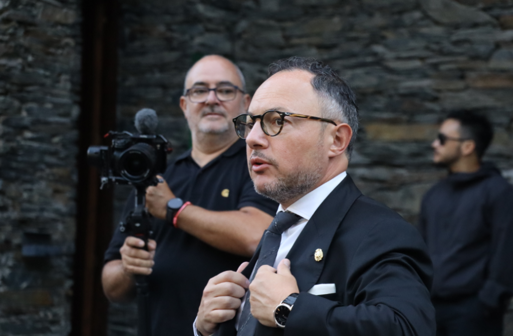 El cap de Govern, Xavier Espot, a la seva arribada a Meritxell.