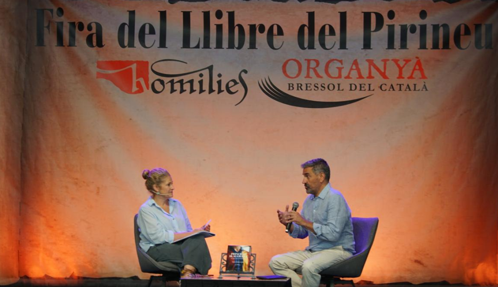 Àlex Terés que ha presentat el seu llibre a la fira d'Organyà.