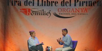 Àlex Terés que ha presentat el seu llibre a la fira d'Organyà.