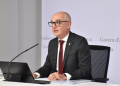 El ministre de Finances, Ramon Lladós, en la roda de premsa per presentar el pressupost 2027.