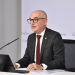 El ministre de Finances, Ramon Lladós, en la roda de premsa per presentar el pressupost 2027.