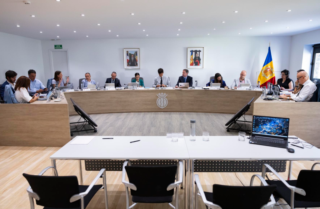 Un moment de la reunió de cònsols aquest dimarts al matí.
