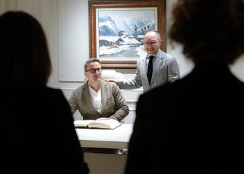 Un moment de la visita oficial del ministre d'Afers Estrangers de Luxemburg, Xavier Bettel. Foto: SFGA