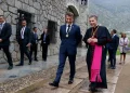 Els dos Coprínceps d'Andorra, Emmanuel Macron i Josep-Lluís Serrano Pentinat / VP