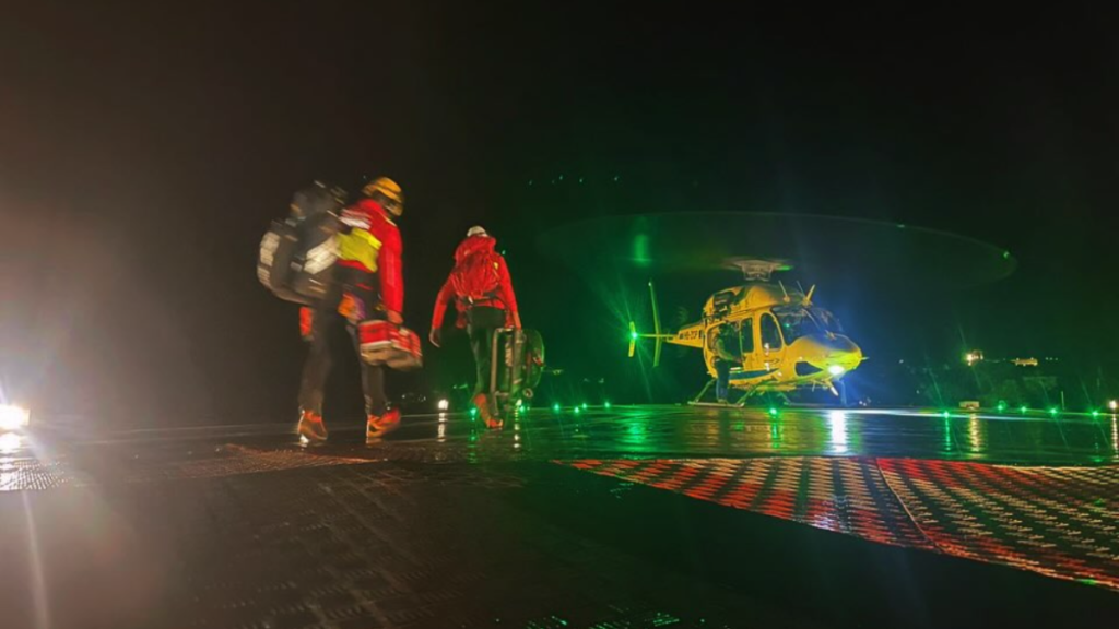 Rescat nocturn dels bombers.