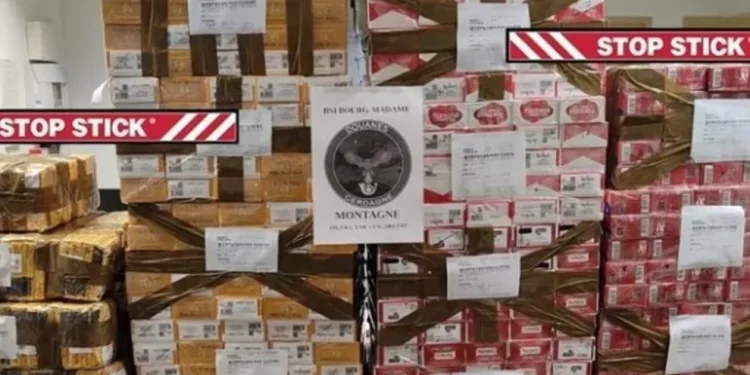 Tabac confiscat pels gendarmes / Arxiu