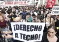 Protesta davant del Congrés espanyol per l'habitatge / Apunt