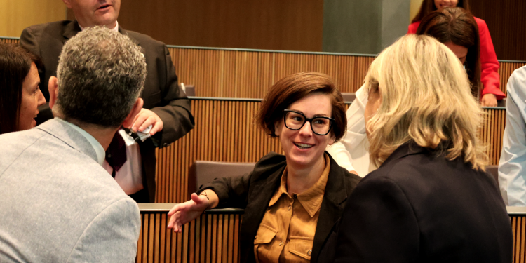 Núria Segués al Consell General. Foto: Consell General
