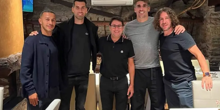 Foto de família dels futbolistes.