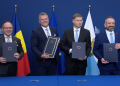 Signatura de l'acord d'associació amb la Unió Europea.