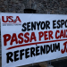 Una pancarta de la concentració. Foto: D. M. (ANA)