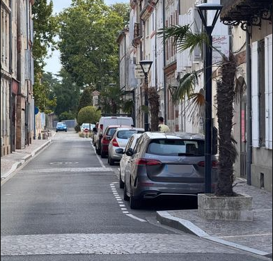 L’individu va ser detingut per la policia al carrer Chevalier-Toile, a Valence-d’Agen. Foto: DDM Michel Bony
