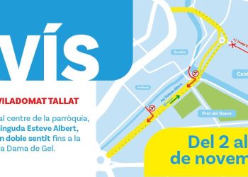 L'avís del comú d'Escaldes-Engordany.