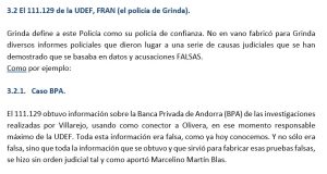 Text de les agendes de Leire Díez comissades per la Guàrdia Civil 