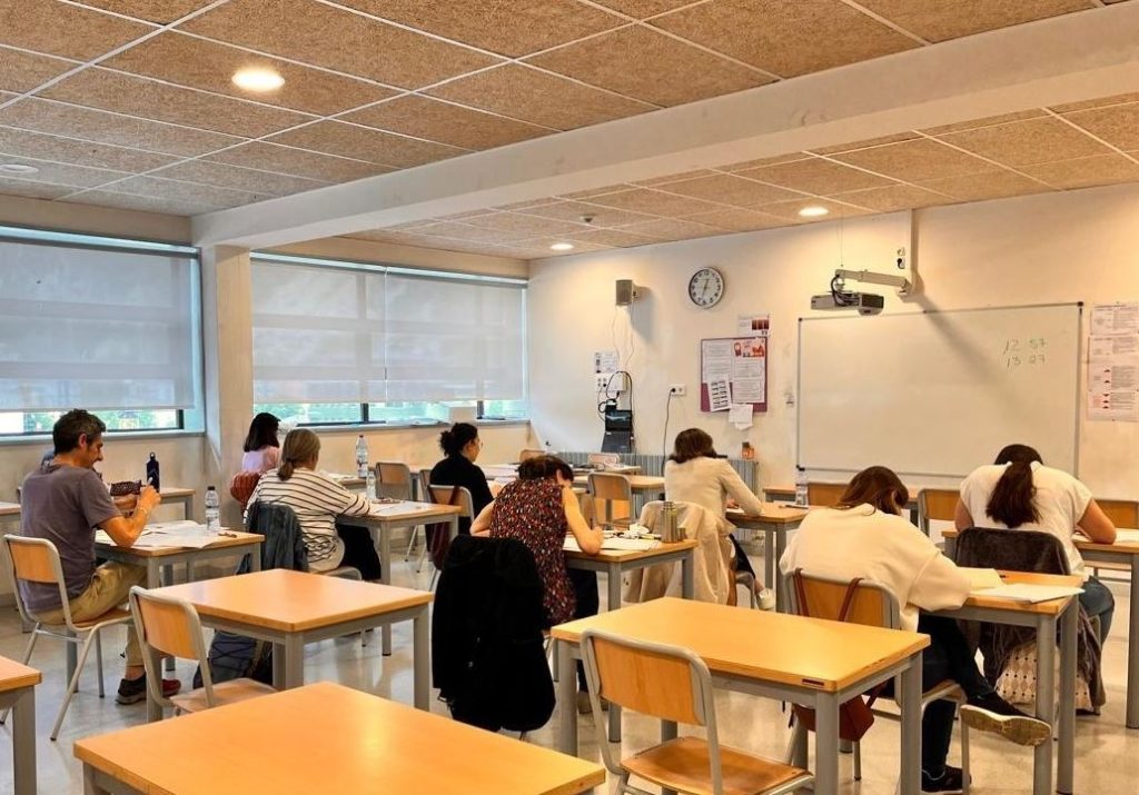 Un examen de la prova oficial de català. Foto: Govern d'Andorra