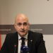 El cònsol menor, Xavier Fernàndez, durant la roda de premsa posterior a la sessió del consell de comú.