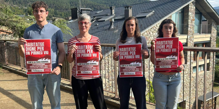 Presentació de la concentració convocada a la Seu per Pirineu Viu, el Sindicat de Llogateres i COSHAN.