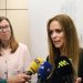 La secretària d’Estat d’Igualtat i Participació Ciutadana, Mariona Cadena i la secretària d’Estat d’Economia, Treball i Habitatge, Laura Camps, abans de la roda de premsa. Foto: SFGA