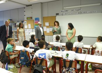 Una aula en l'inici d'aquest curs escolar / Foto:SFGA/JAViladot