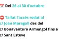 Tall carrer Joan Maragall