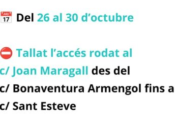Tall carrer Joan Maragall