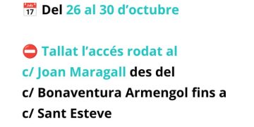 Tall carrer Joan Maragall